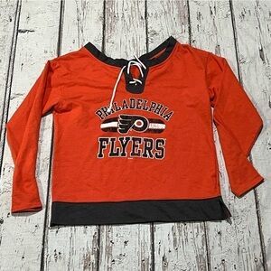 Women's Philadelphia Flyers NHL Hockey Long Sleeve Tee Tshirt
